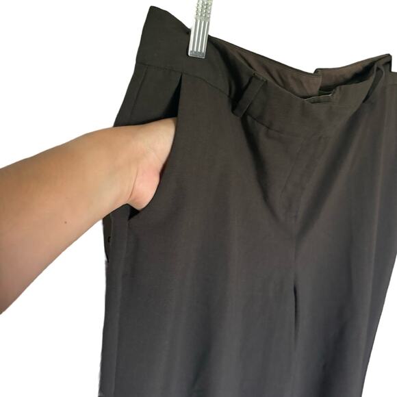 Isaac Mizrahi for Target Dark Brown Pants Slacks Women's Size 8 - Picture 2 of 8